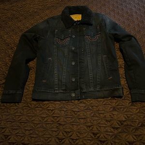 True religion Trucker Fur denim jacket